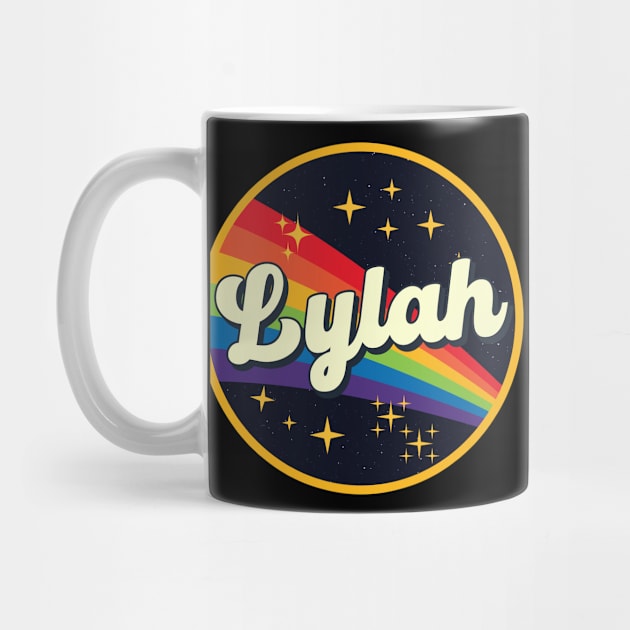 Lylah // Rainbow In Space Vintage Style by LMW Art